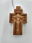 2" Wooden Pectoral Crucifix / Cross - Pastor Cross Woodcarving -Made of Wood