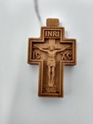 2" Wooden Pectoral Crucifix / Cross - Pastor Cross Woodcarving -Made of Wood