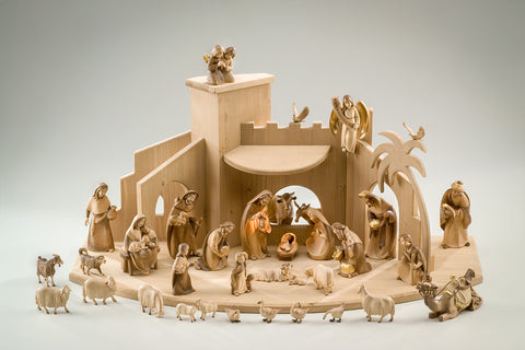 LEPI Set 38 Pieces with Joseph 3H + Stable - Gloria Nativity