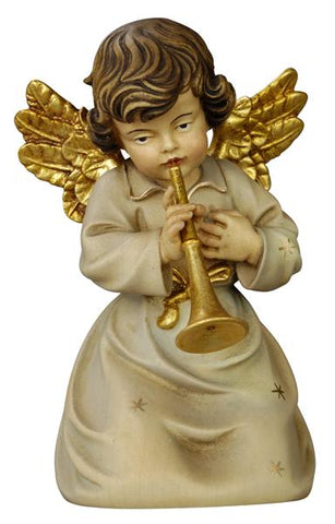 Bell Angel - Kneeling with Trumpet - Original Glockenengel by PEMA