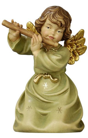 Bell Angel - Kneeling with Flute - Original Glockenengel by PEMA
