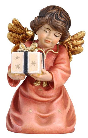 Bell Angel - Kneeling with Parcel - Original Glockenengel by PEMA