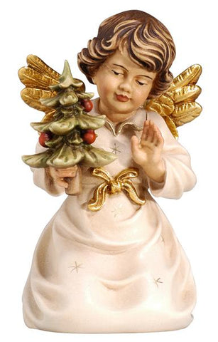 Bell Angel - Kneeling with Tree - Original Glockenengel by PEMA