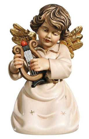 Bell Angel - Kneeling with Lyre - Original Glockenengel by PEMA