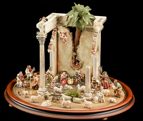 Nazarene Nativity Set of 32 Pieces & Temple
