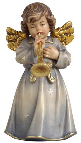 Bell Angel - Standing with Trumpet - Original Glockenengel by PEMA