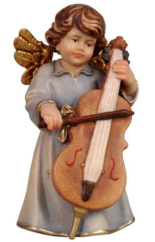 Bell Angel - Standing with Double Bass - Original Glockenengel by PEMA