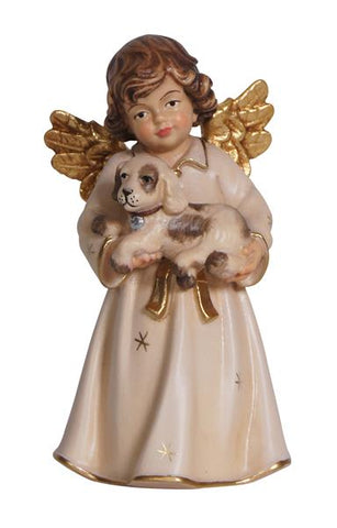 Bell Angel - Standing with Dog - Original Glockenengel by PEMA