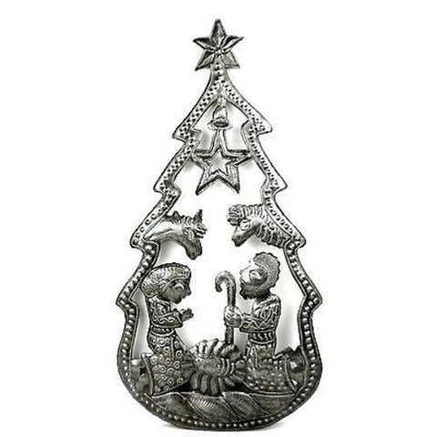 Christmas Tree Nativity Wall Art - Croix des Bouquets (H)