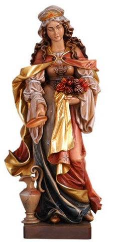 St. Elizabeth with Bread Woodcarving