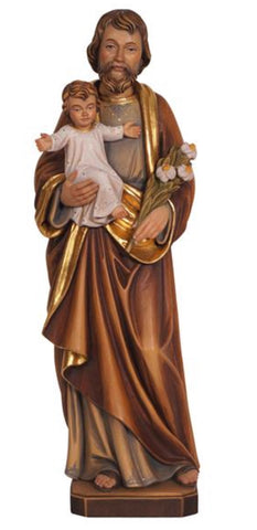 St. Joseph with Child Woodcarving