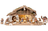 25 Piece Kostner Nativity Set - Alpine stable with lighting