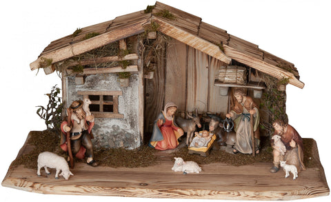 Salcher Rasciesa Stable with Bethlehem Nativity
