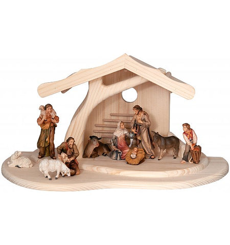 Salcher Modern Stable with Morgenstern Nativity