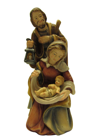 Holy Family Block Nativity - #2810 by Salcher Woodcarvings - Hand Crafted and Painted