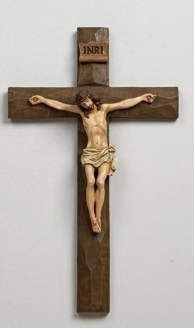 12" Textured Crucifix for Baptisms, Weddings, and Confirmations
