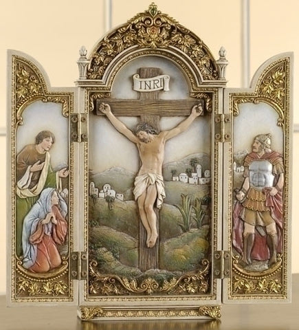 12" Crucifixion Triptych Scene by Josephs Studio #41248