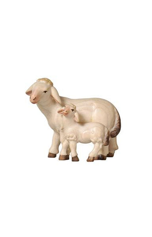 PEMA Sheep with Lamb Standing - Watercolor