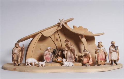 PEMA Nativity Set 14 pieces - Stable - Watercolor