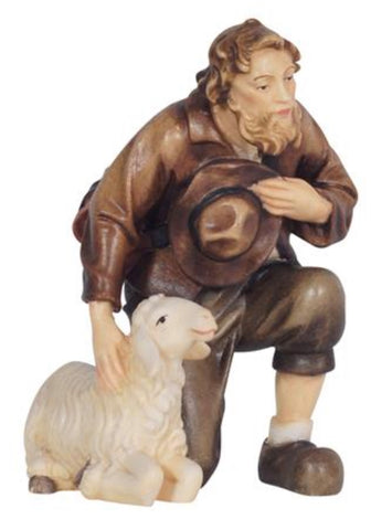Kostner Shepherd Kneeling with Sheep