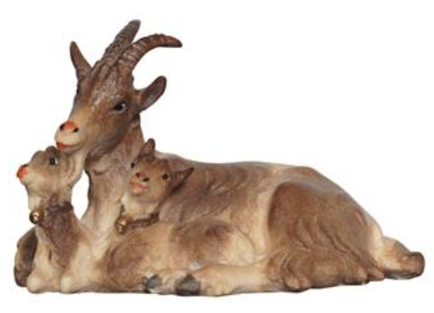 Kostner Goat Lying with Two Kids