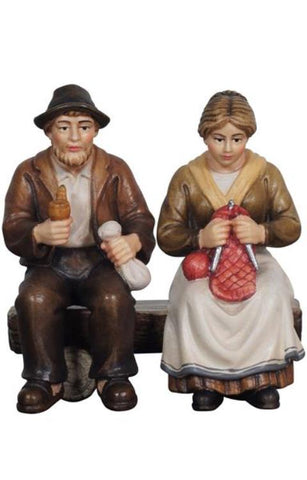 Heimatland Grandparents on bench