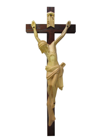 17" Historic Czech Myslbek Crucifix
