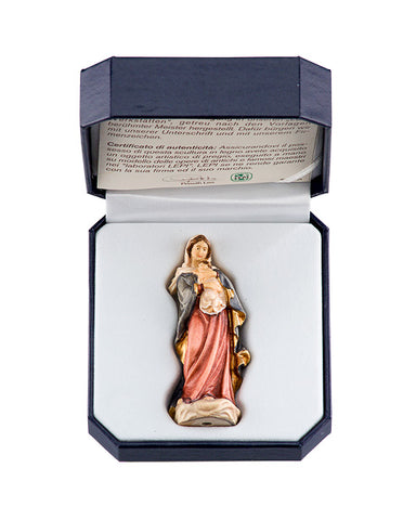 Virgin of the Renaissance - Miniature Woodcarving with Case by LEPI