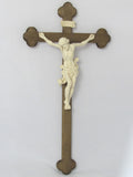 Leonardo Corpus on Baroque Cross - All Wood Carved