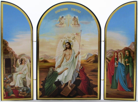 Jesus Raising the Dead Resurrection Triptych