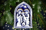 Ceramic Holy Family Ornament - Small