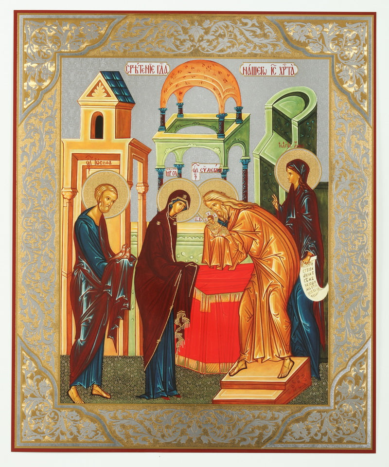 Presentation of Jesus at the Temple Icon – Authentic Christian Gifts